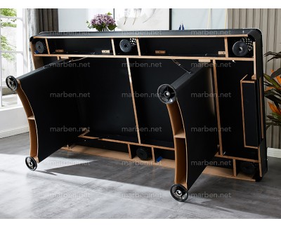 Mesa de Billar CONTENDER - plegable de 8ft (2.44 x 1.37) - Color Negro Mesa de Billar CONTENDER - plegable de 8ft (2.44 x 1.37) - Color Negro